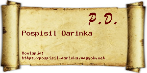 Pospisil Darinka névjegykártya